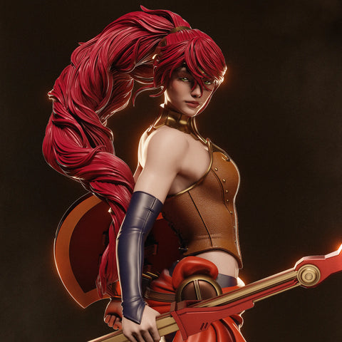 Pyrrha Nikos Resin Statue - view 1