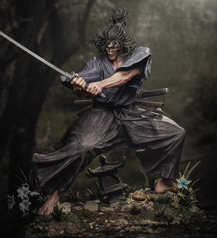 Miyamoto Musashi Resin Statue - view 1