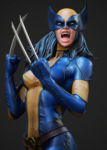 X-23 Resin Statue - view 1