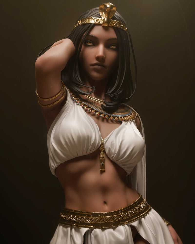 Cleopatra Resin Statue - view 1