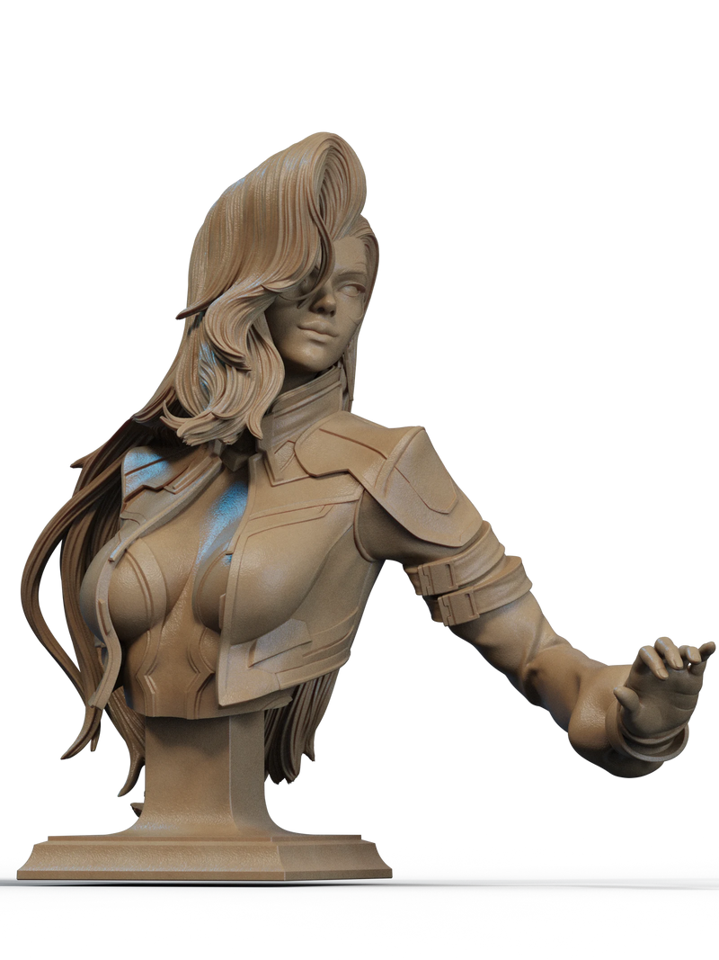 Cloak and Dagger Resin Bust - view 2