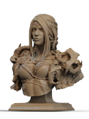 Barbarian Queen Resin Bust - view 2