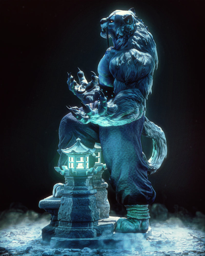 Tai Lung Resin Statue - view 3