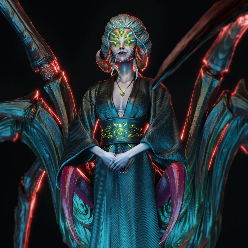 Queen Spider Resin Statue - view 3