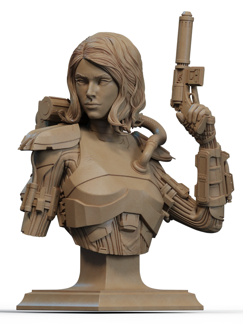 Shae Vizla Resin Bust - view 3