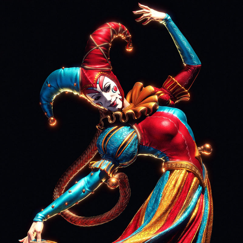Jester Resin Statue - view 3
