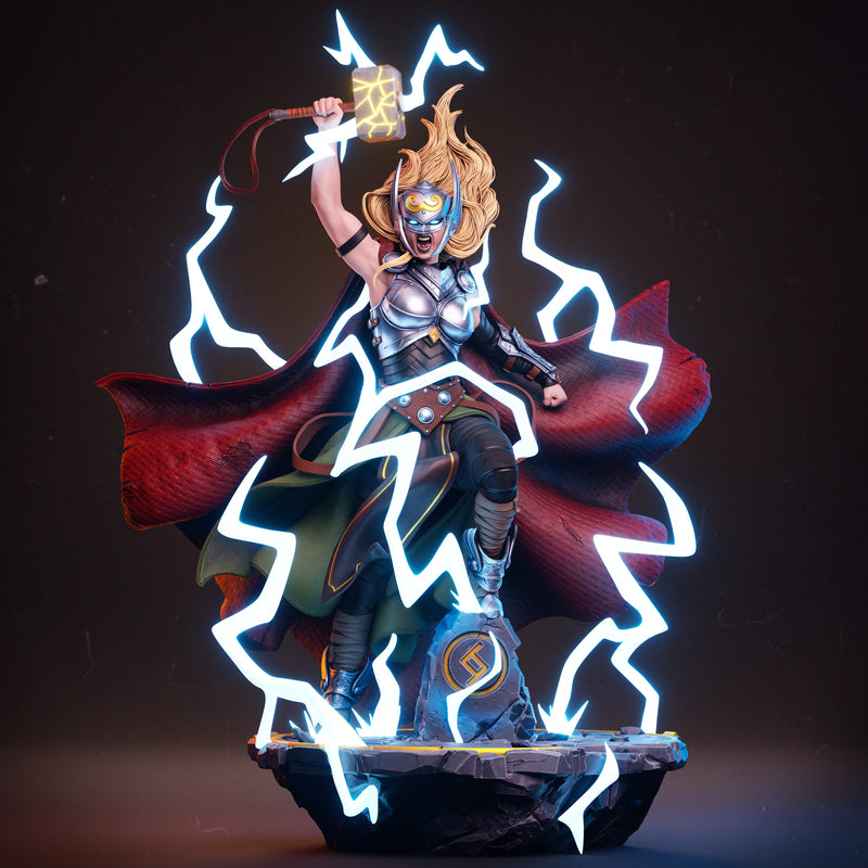 Lady Thor Resin Statue - view 4