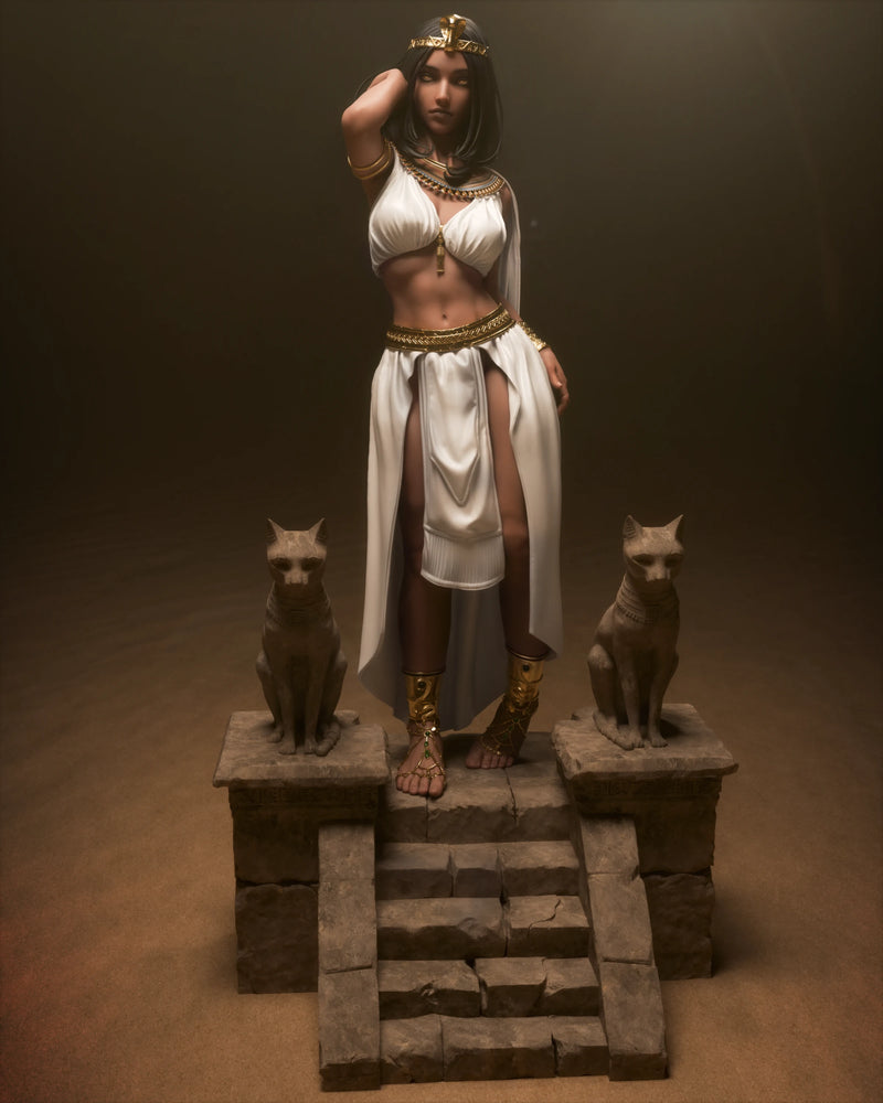 Cleopatra Resin Statue - view 4