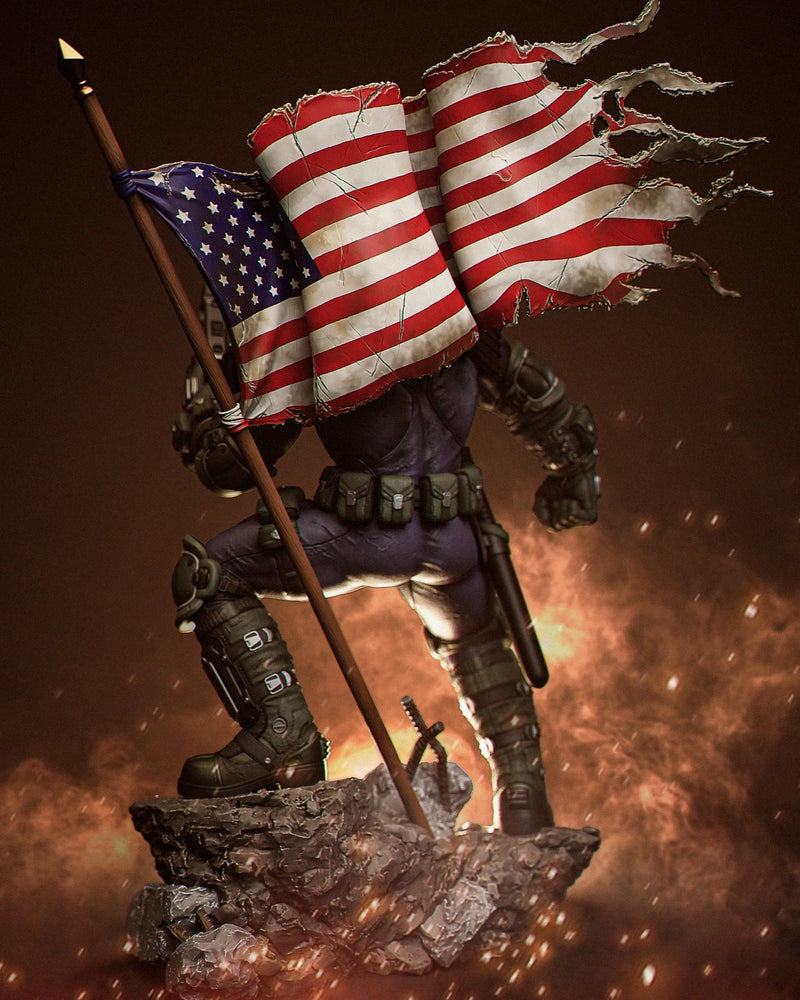 Judge Dredd Resin Statue - view 4