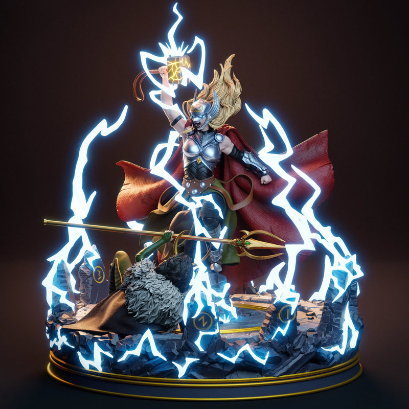 Lady Thor Resin Statue - view 5