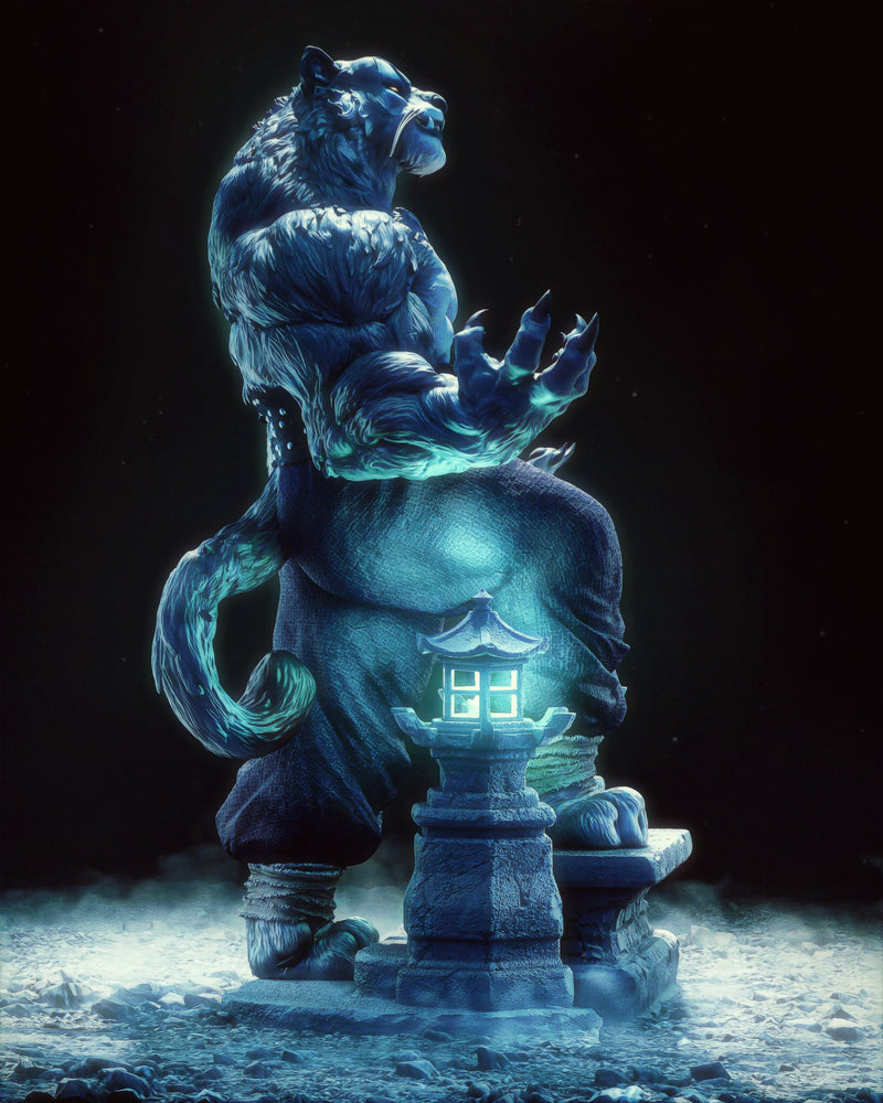 Tai Lung Resin Statue - view 5