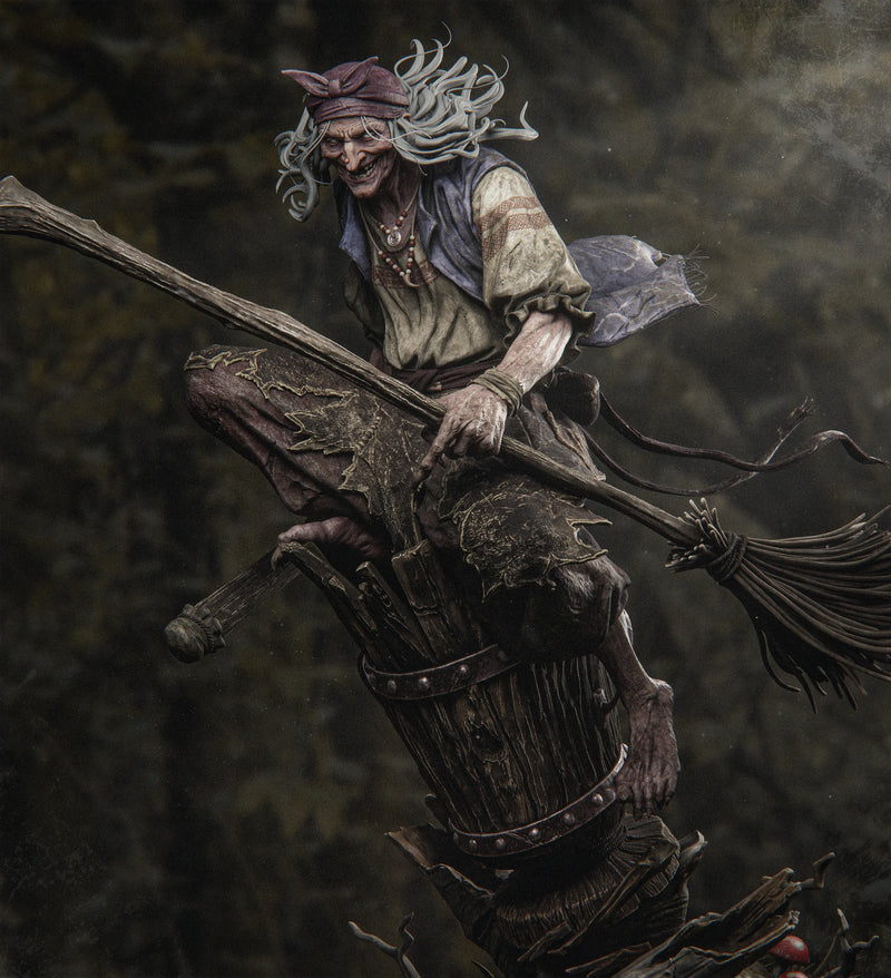 Baba Yaga Resin Statue - view 6