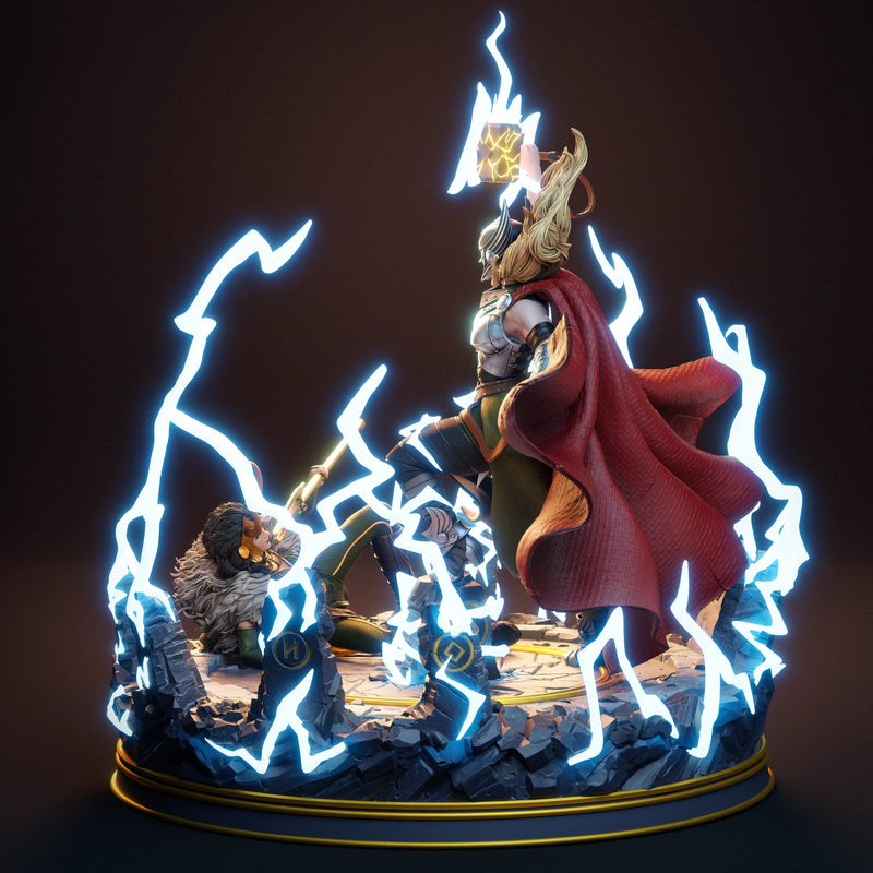 Lady Thor Resin Statue - view 6