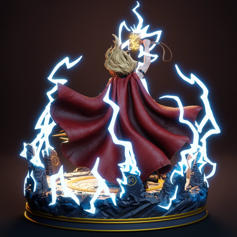 Lady Thor Resin Statue - view 7