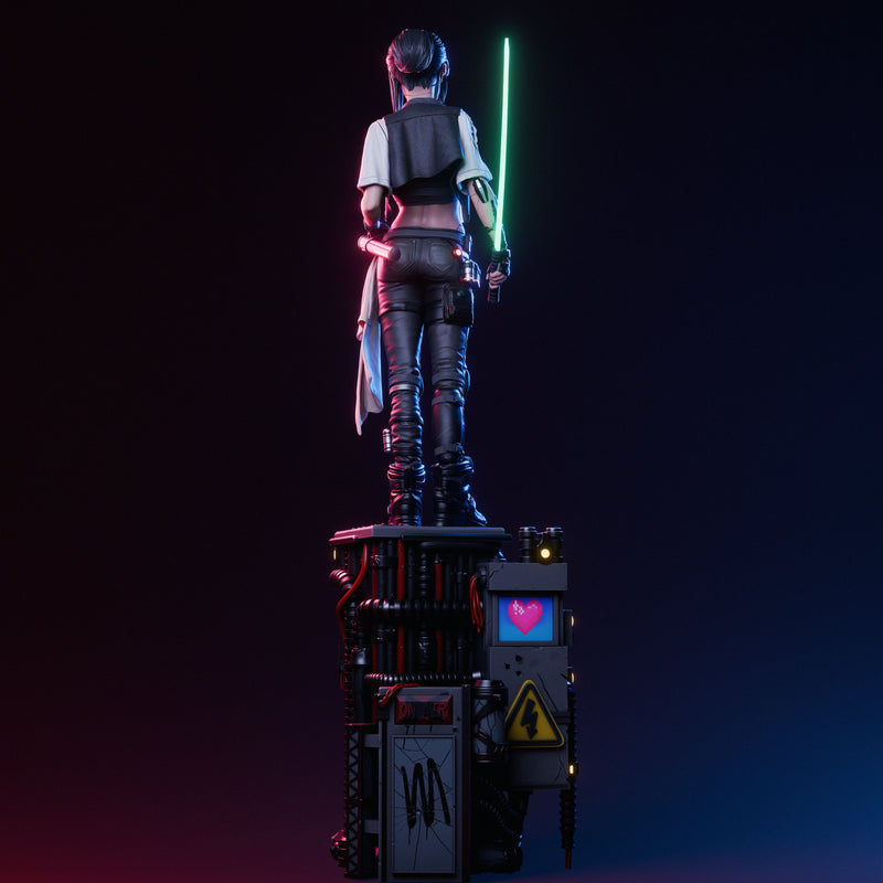 Cyber Samurai Resin Statue - view 7