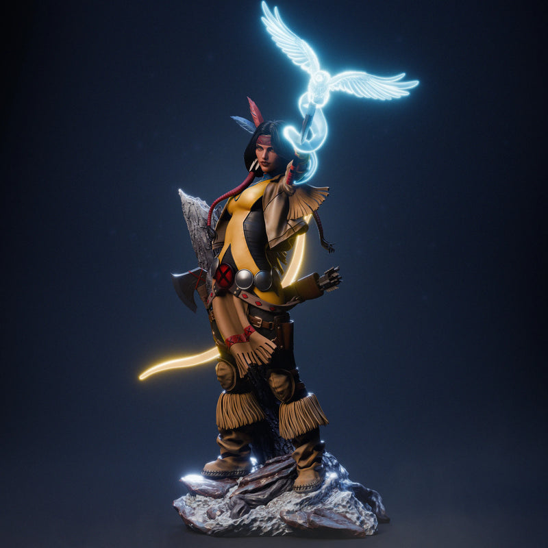 Dani Moonstar Mirage Resin Statue - view 7