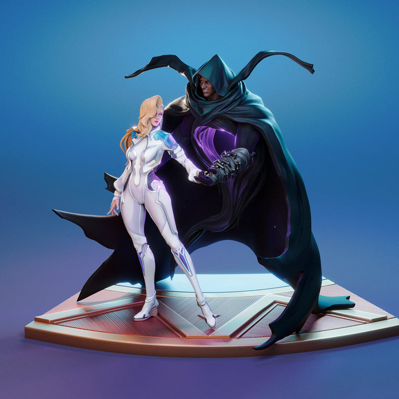 Cloak and Dagger Resin Statue - view 7