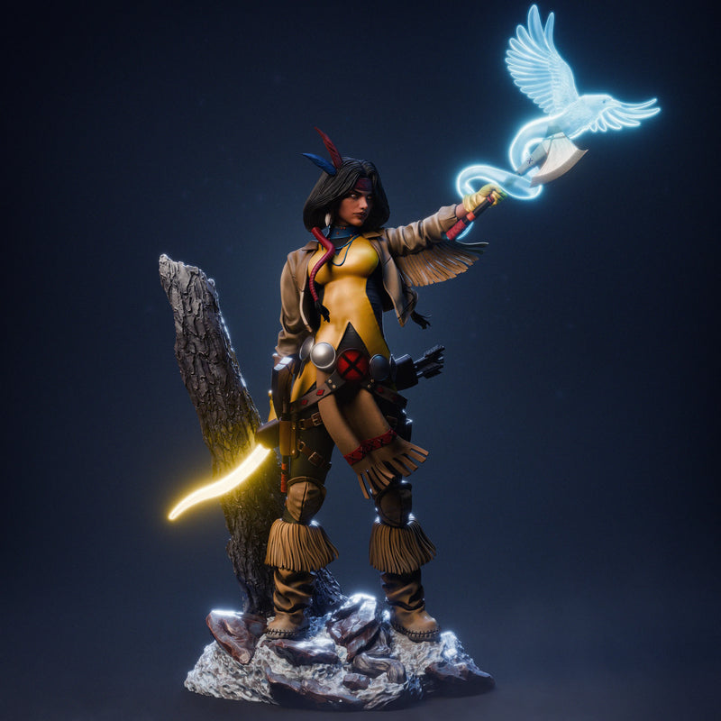 Dani Moonstar Mirage Resin Statue - view 8