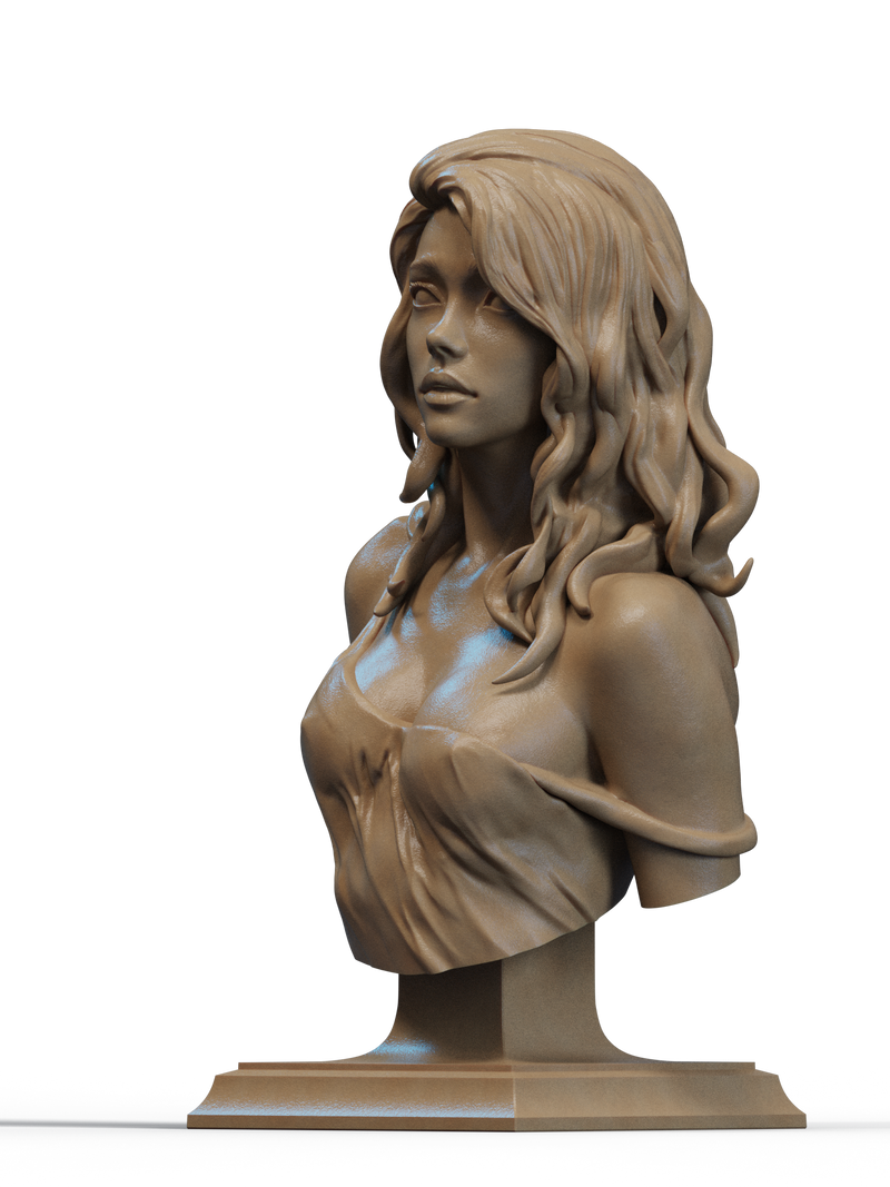 Elegy of the Wyrm Resin Bust - view 2