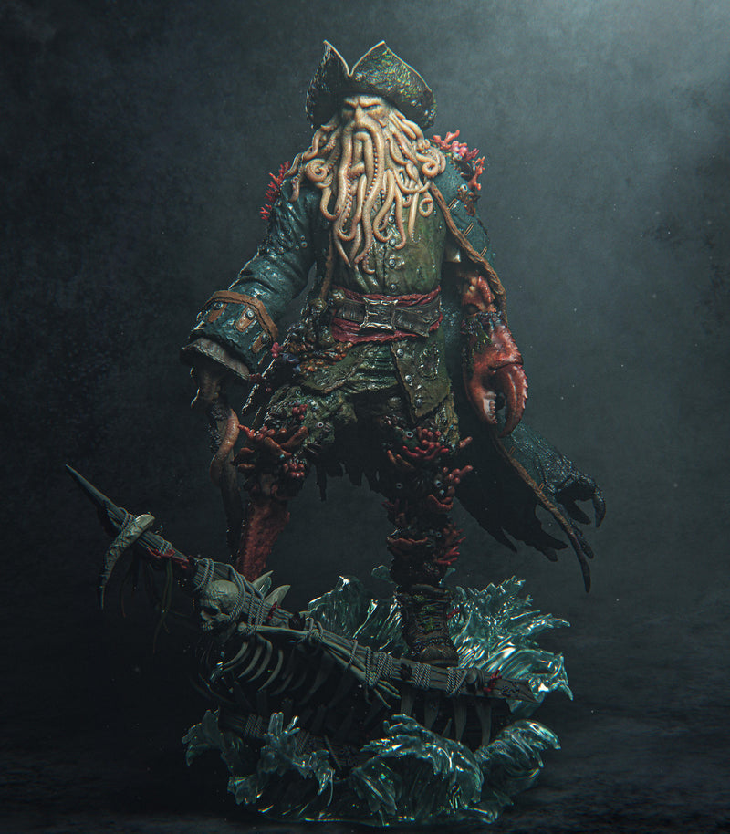 Davy Jones Resin Statue - view 3