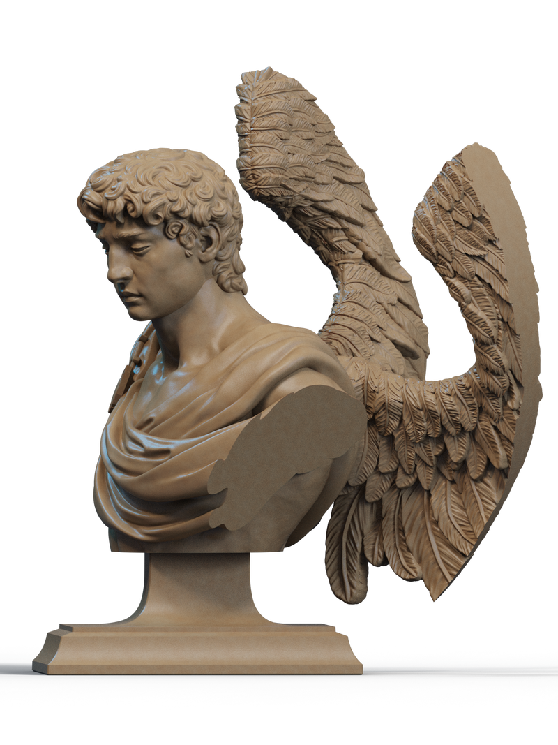 Archangel Michael Resin Bust - view 2