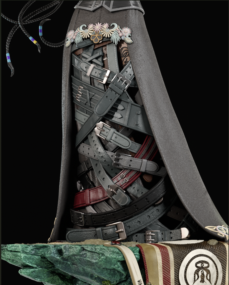 Lulu Resin Statue - view 8