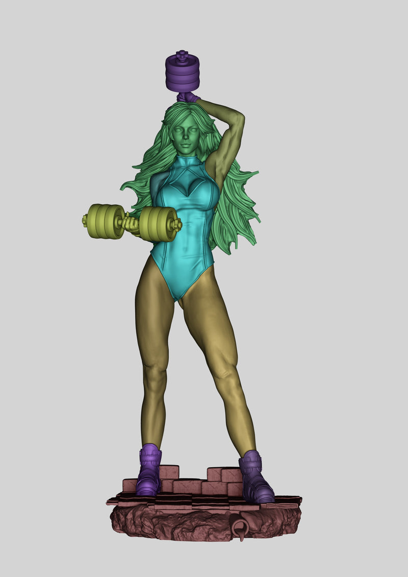 She-Hulk Resin Statue - view 6
