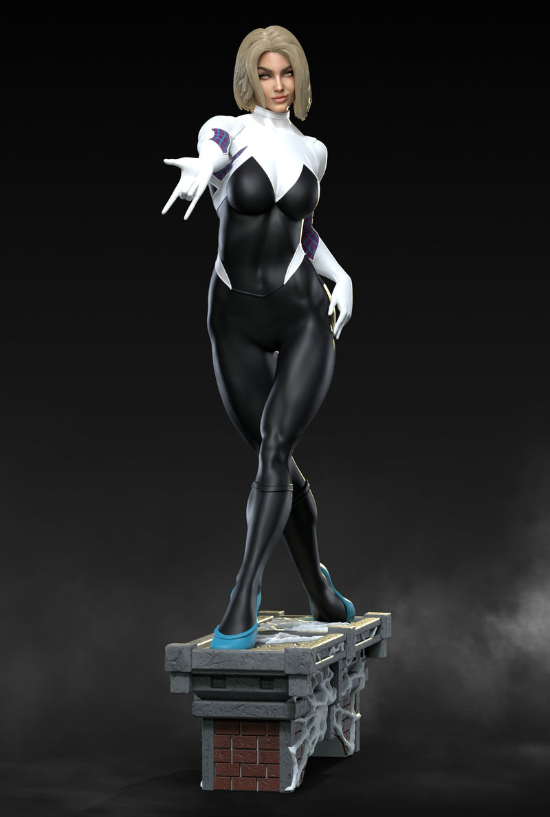Spider-Gwen Mat3D Resin Statue - view 1