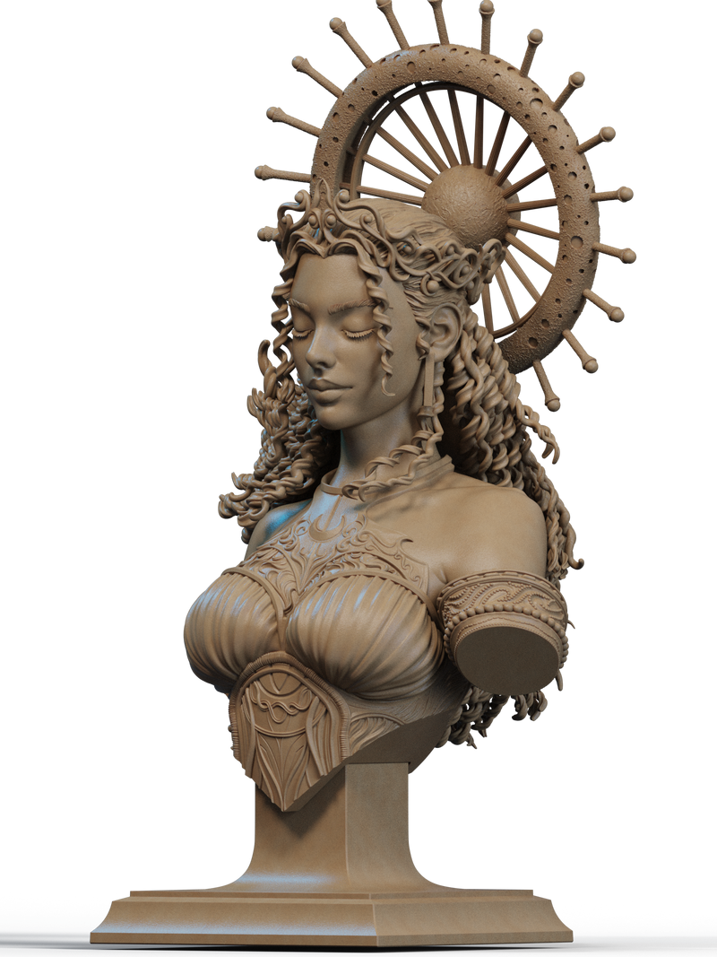 Nyx - Goddess of the Night Resin Bust - view 2