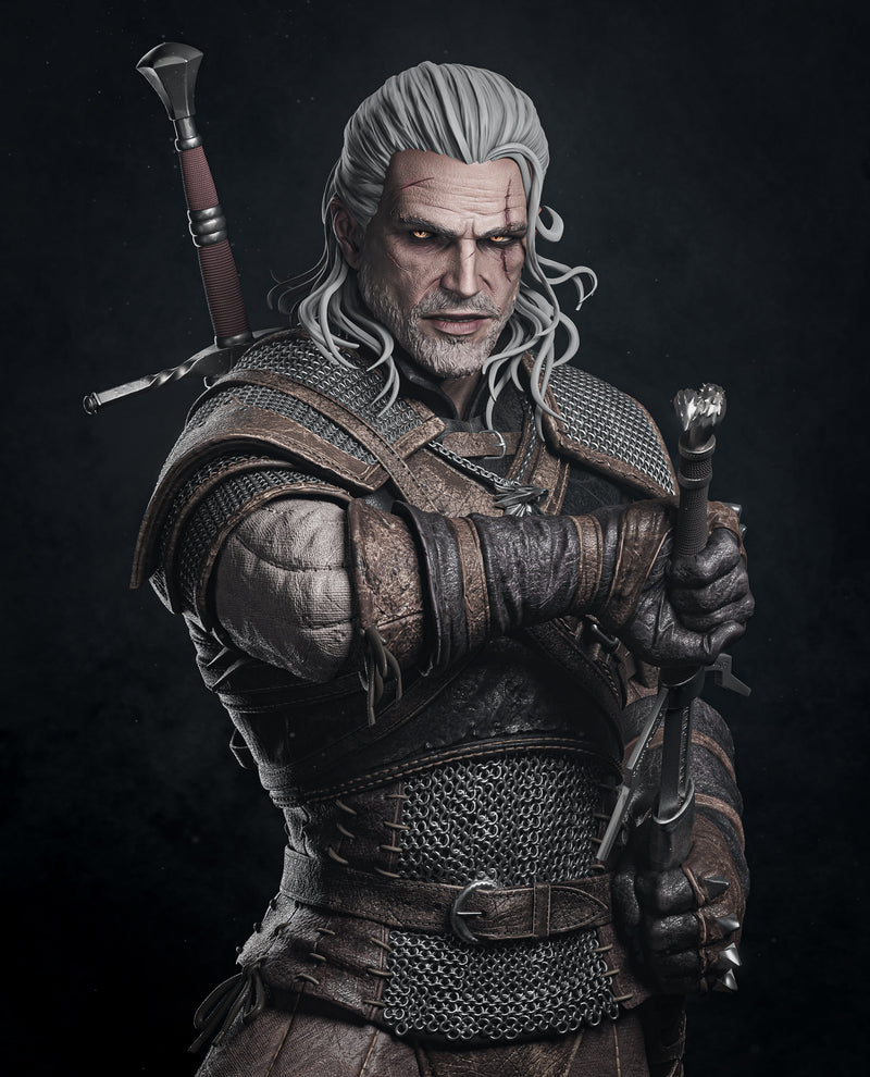 Geralt Resin Statue - view 6