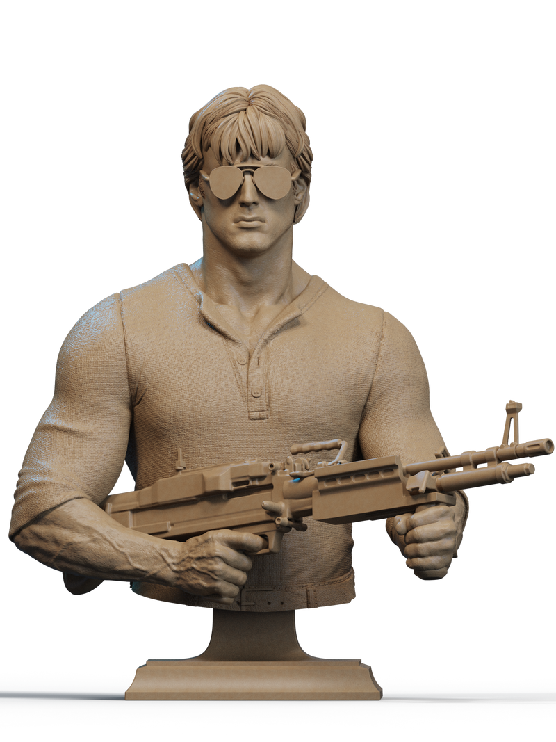 Rambo, Cobra and Hawk Resin Bust - view 2