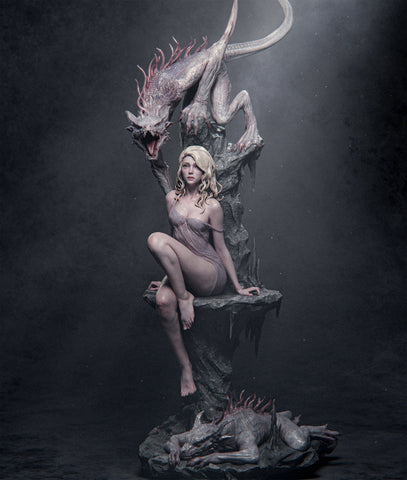 Elegy of the Wyrm Resin Statue - view 1