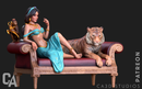 Jasmine Resin Statue - view 4