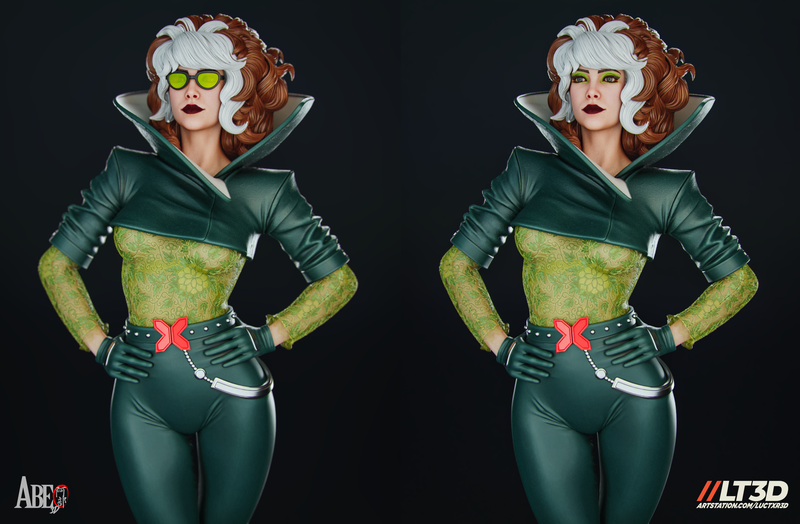 Rogue Hellfire Gala Resin Statue - view 3