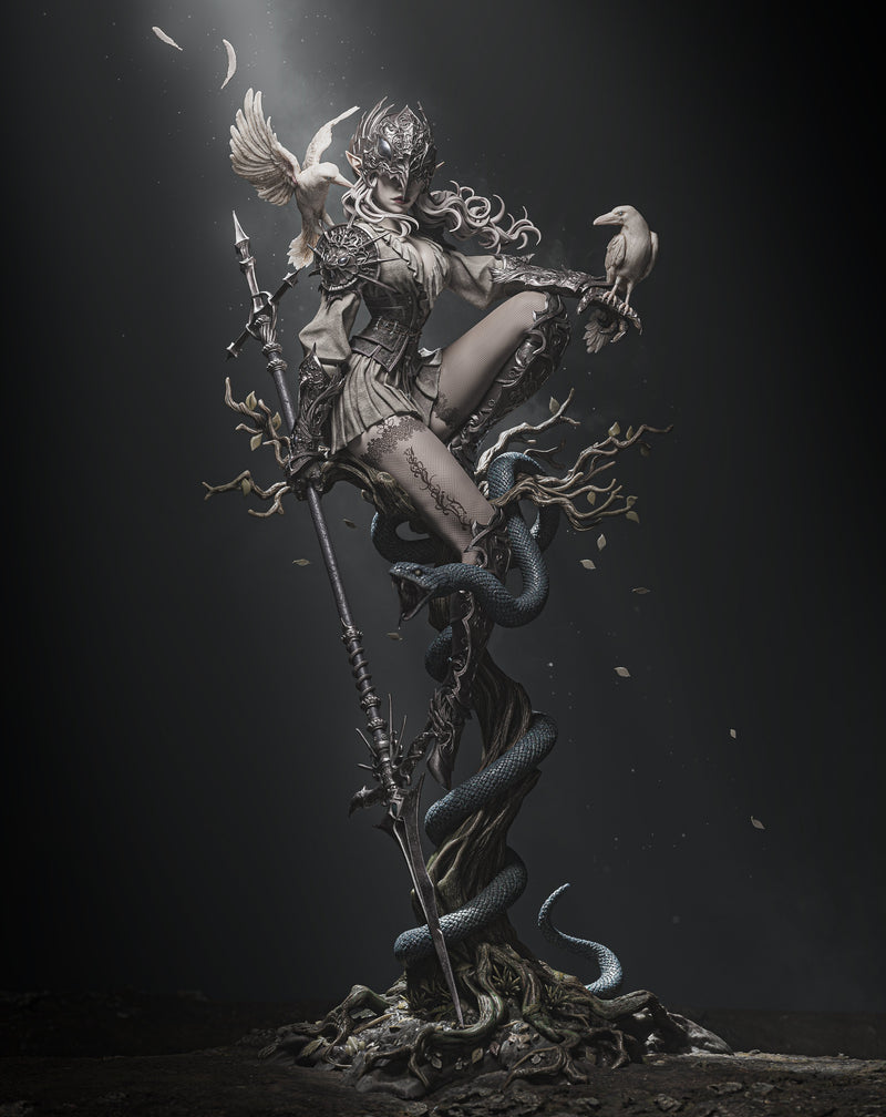Lenora Queen of Crows Resin Statue - view 3