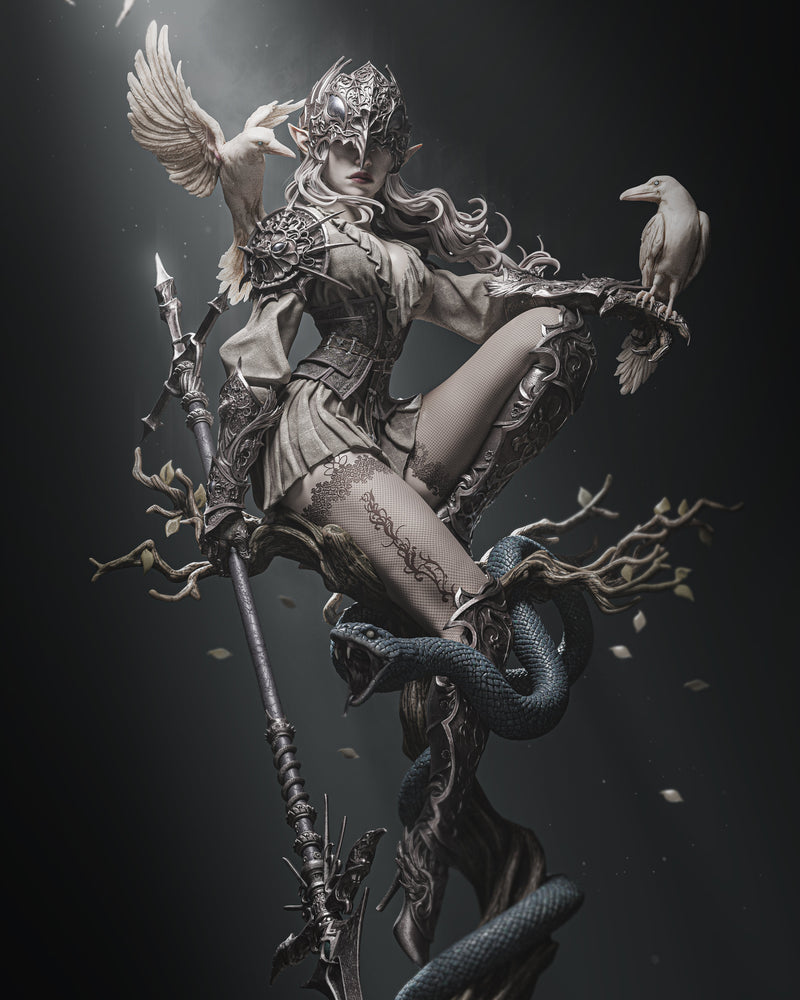 Lenora Queen of Crows Resin Statue - view 4