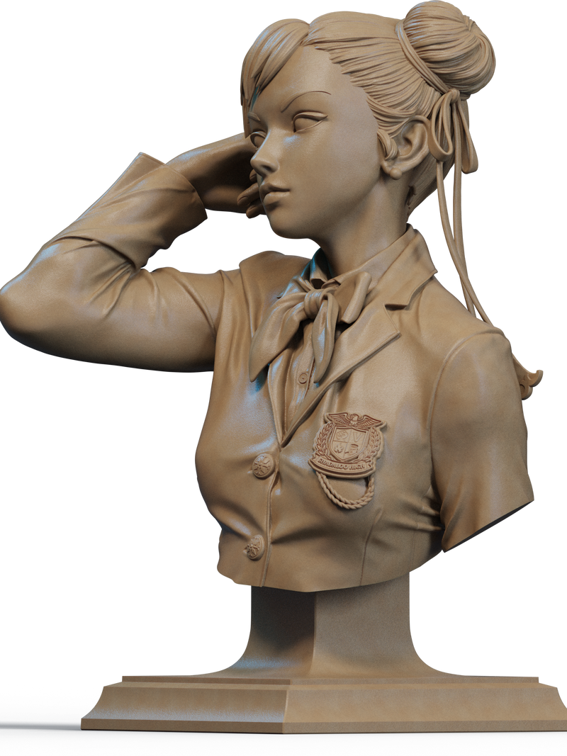 Chun Li Resin Bust - view 2