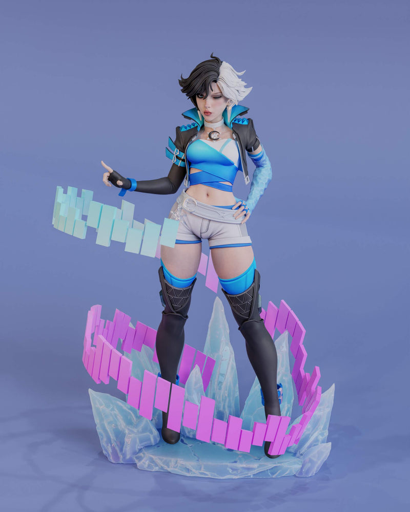 Luna Snow Resin Statue - view 1