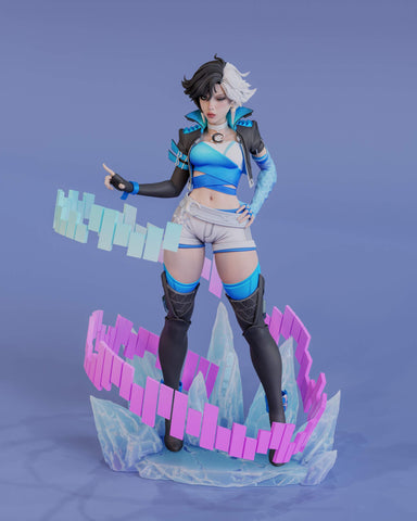 Luna Snow Resin Statue - view 1