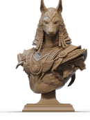 Anubis Resin Bust - view 1