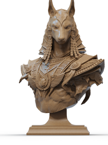 Anubis Resin Bust - view 1