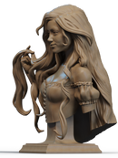Rapunzel Resin Bust - view 2