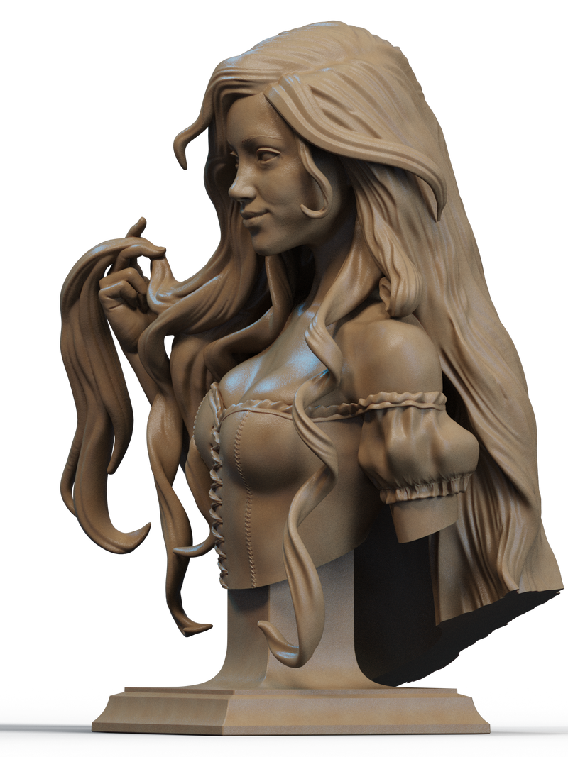 Rapunzel Resin Bust - view 2