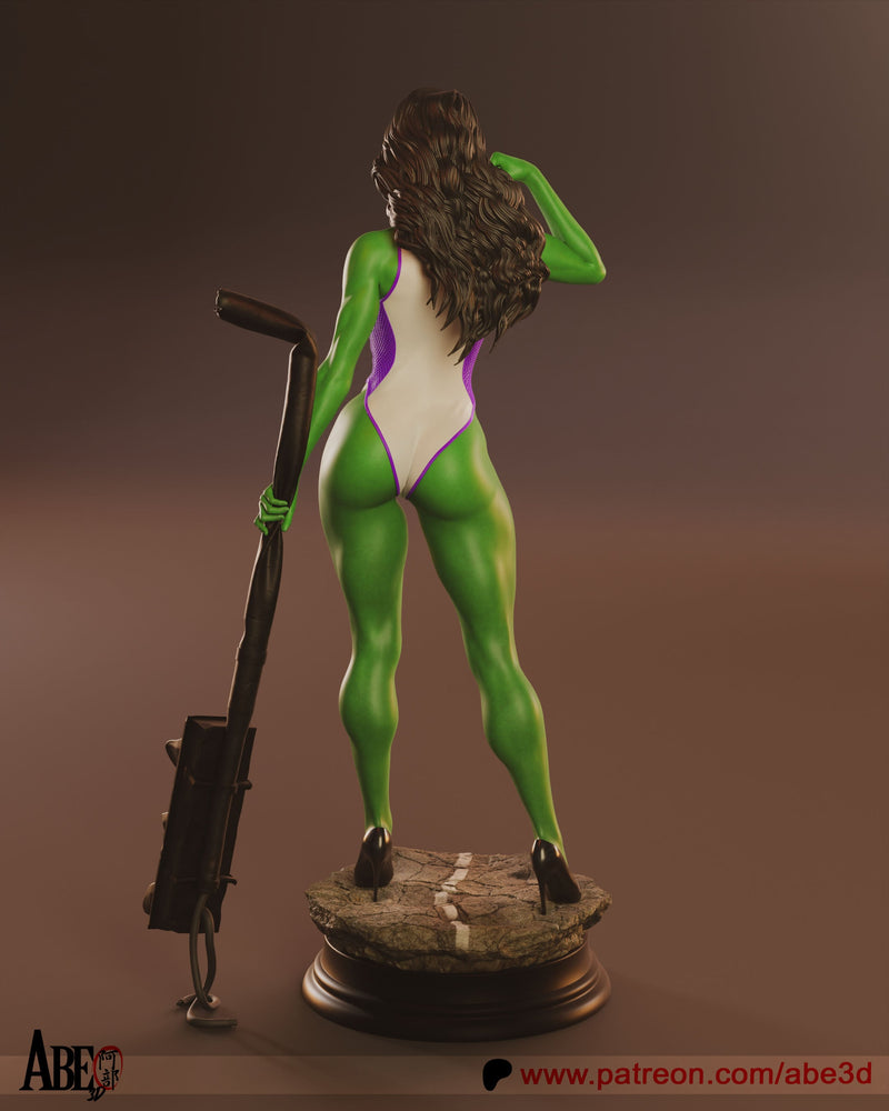 She-Hulk Resin Statue - view 6