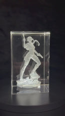 Tomb Raider Lara Croft 3D Crystal Engraving – Gaming Laser Crystal Display