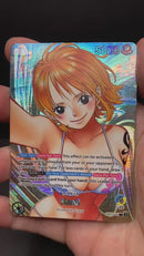 OPTCG Leader Proxy – Nami Blue/Yellow Textured Foil Card 2