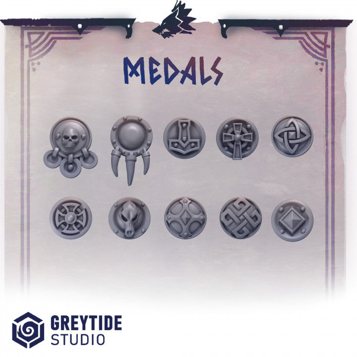Primal Hounds Shoulder Shields Decoration