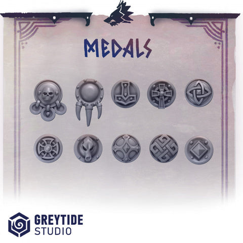 Primal Hounds Shoulder Shields Decoration