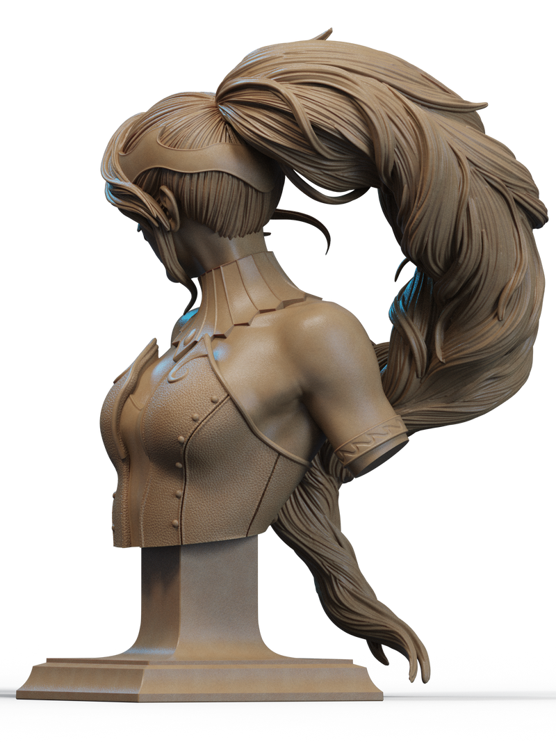 Pyrrha Nikos Resin Bust - view 2