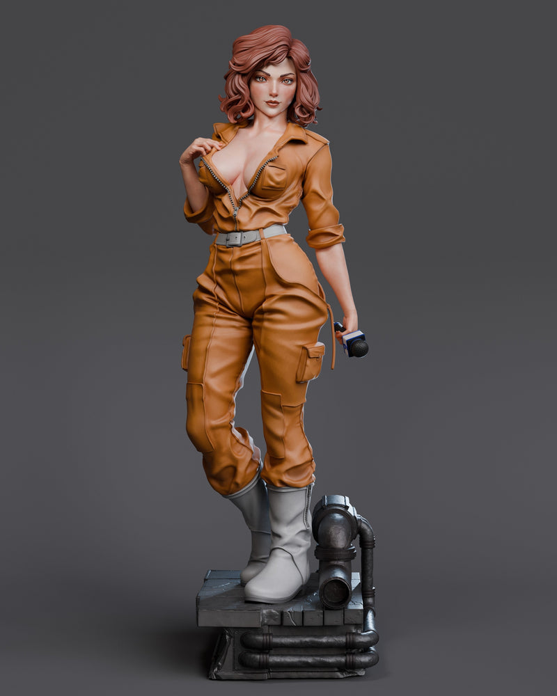 April O'Neil Resin Statue - view 1